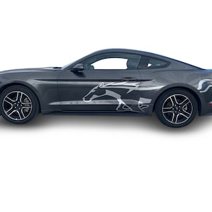 Fits Ford Mustang Side Freedom Graphics Vinyl Auto Stripes 3M Decals And Stickers 2015-2023