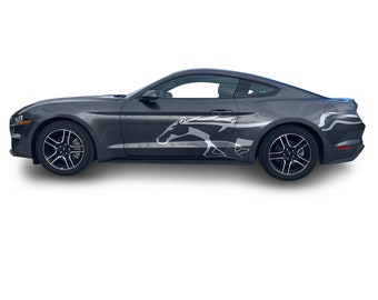 Fits Ford Mustang Side Freedom Graphics Vinyl Auto Stripes 3M Decals And Stickers 2015-2023