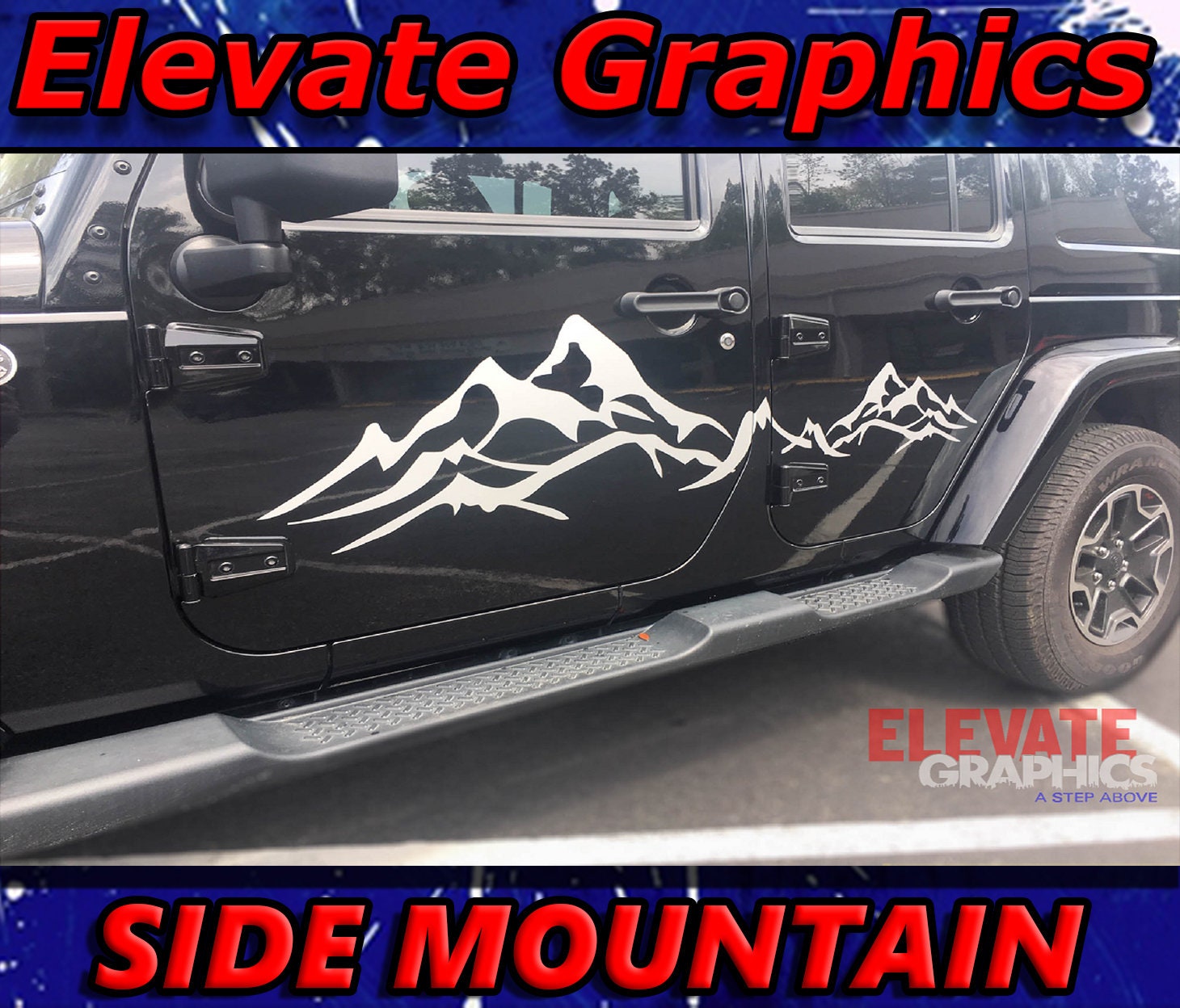 Jeep Decal Mountain - Etsy