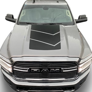 Fits Ram 2500 & 1500 Hood Walker Graphics Vinyl Auto Stripes 3M Decals And Stickers Years 2019-2023