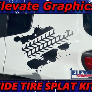 2015-2023 Fits Jeep Renegade Side Tire Stripes Vinyl Graphics 3m Decals Stickers