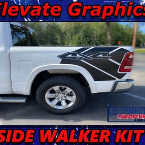 2009-2023 Fits Ram 1500 Side Walker Stripes Vinyl Auto Graphics 3M Decals And Stickers
