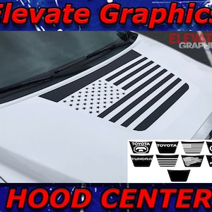 2014-2021 Past Toyota Tundra Center Hood Stripes Auto Graphics 3M Vinyl Stickers En Decals