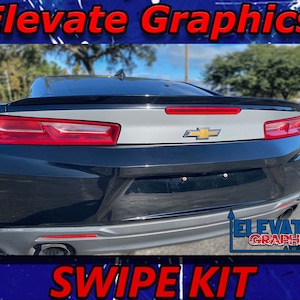 2016-2018 For Chevy Camaro Tailgate Swipe Stripes Graphics 3M Auto Vinyl Decals Stickers