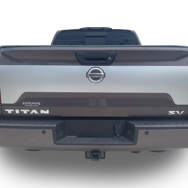 Compatible avec Nissan Titan Tailgate Boss Graphics Vinyl Auto Stripes 3m Stickers Années 2016-2023