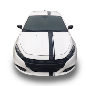 Fits Dodge Dart Single Rally Graphics Vinyl Auto Stripes 3M Decals And Stickers Years 2013-2016