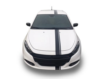 Fits Dodge Dart Single Rally Graphics Vinyl Auto Stripes 3M Decals And Stickers Years 2013-2016