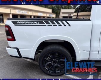 Fits Ram 1500 Stripes Side Bed Rail Graphics | Truck Graphic Kit | Vinyl Auto Decals | Pickup Stickers 2009-2027