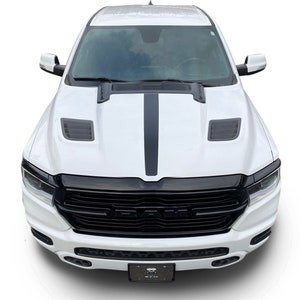 Fits Ram 1500 Hood Beam Stripes 3m Vinyl Graphics Stickers Auto Decals 2019-2023