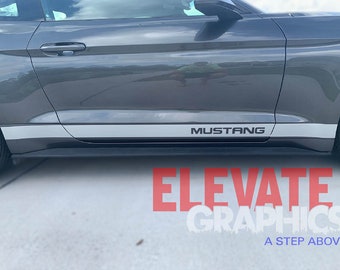 Ford Mustang Rocker Panel Door Side Stripes Decals HASTE 2015-2018 Ford Mustang Rocker Panel Door Side Stripes Decals HASTE 2015-2018