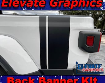 2020-2024 Passend für jeep Gladiator Side Back Quarter Banner Aufkleber 3M Vinyl Stripes Suv Grafiken und Aufkleber
