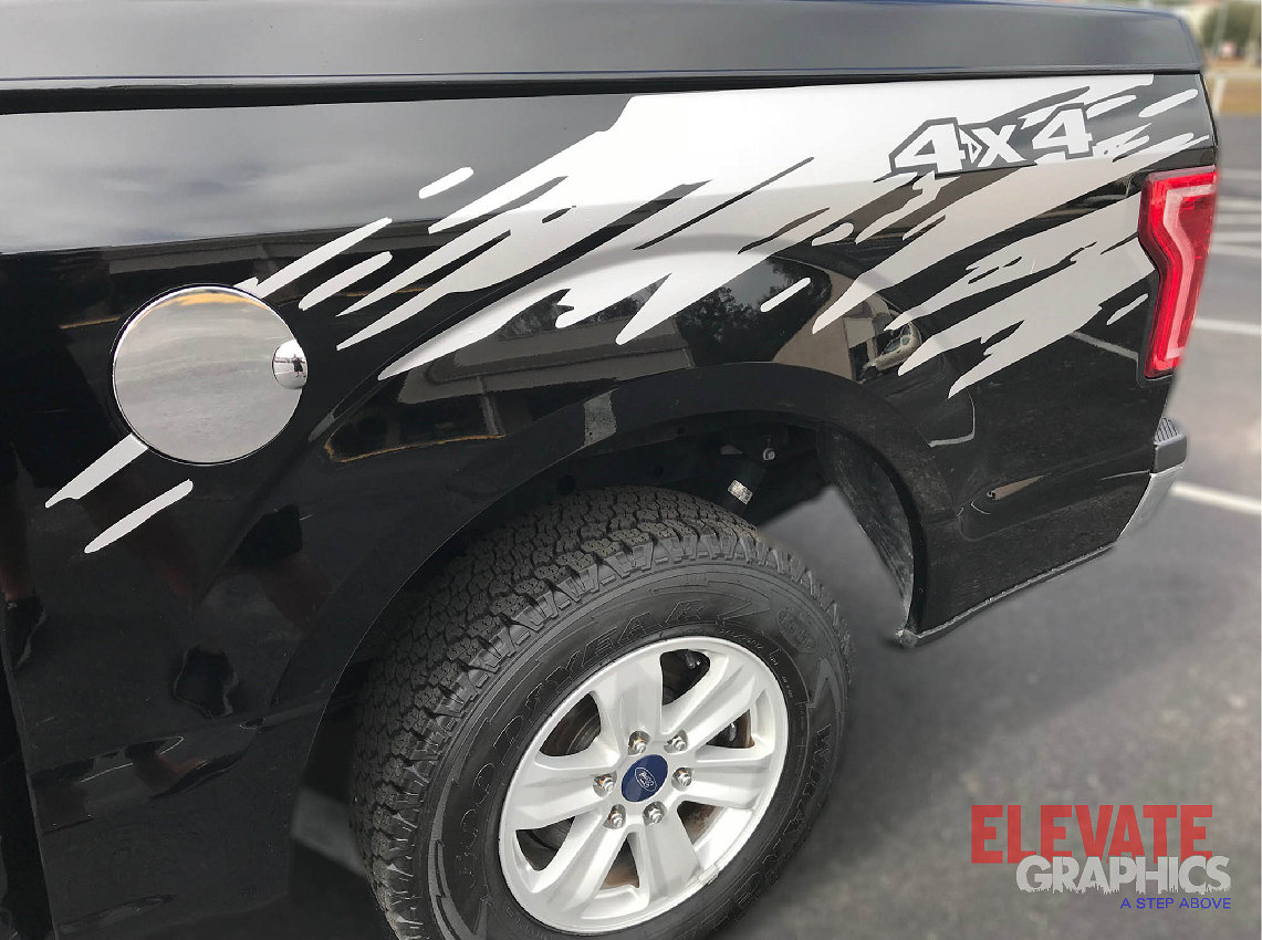 2009-2020 Fits Ford F-150 Side Splatter Stripes Auto Graphics 3M Vinyl ...