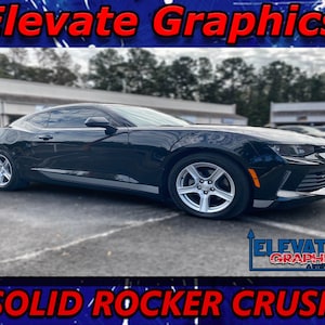 2016-2018 Fits Chevy Camaro Side Rocker Crush Decals 3M Auto Stripes Vinyl Graphics