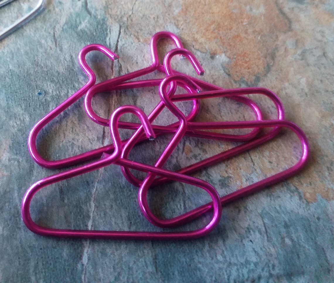 5 Dolls House Clothes Hangersminiature Hangersmulti Coloured Etsy