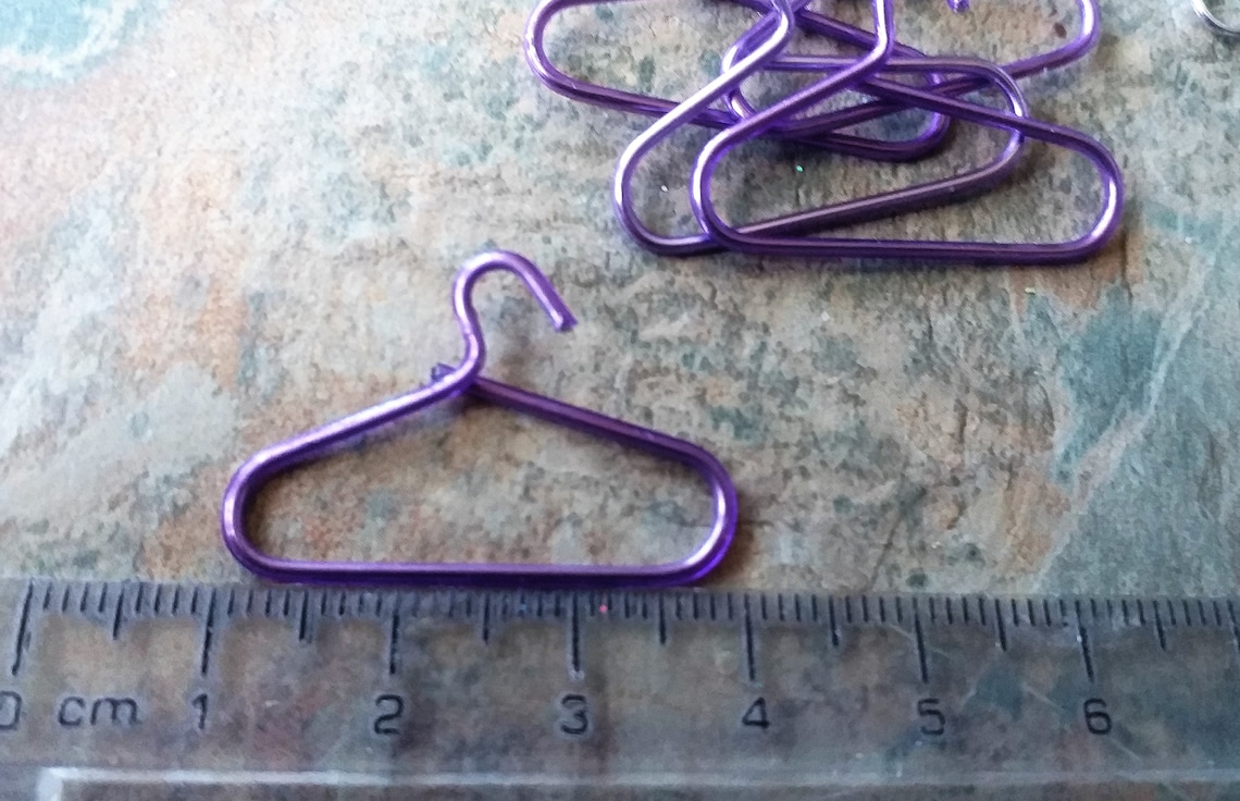 5 Dolls House Clothes Hangersminiature Hangersmulti Coloured Etsy