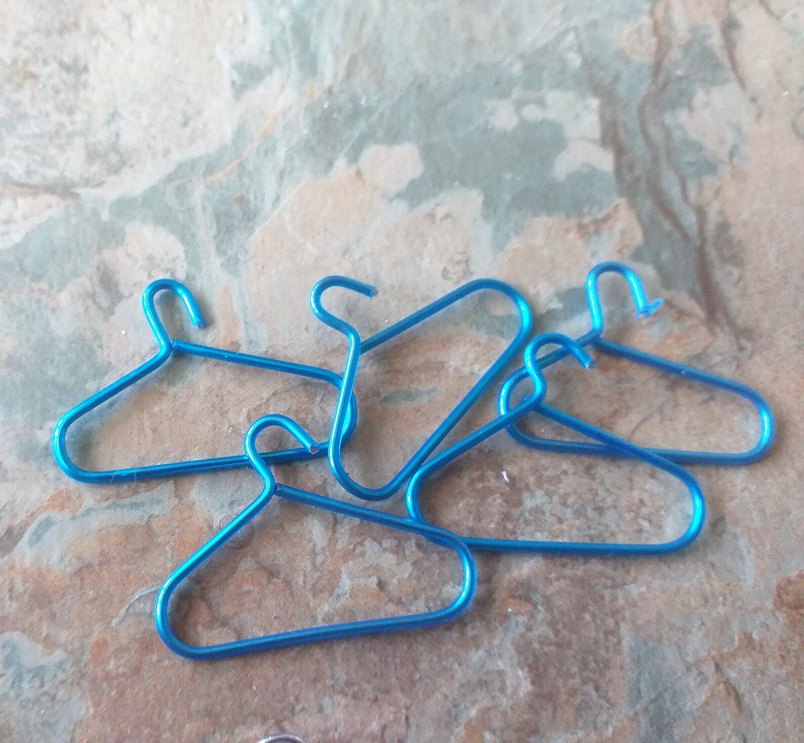 5 Dolls House Clothes Hangersminiature Hangersmulti Coloured Etsy