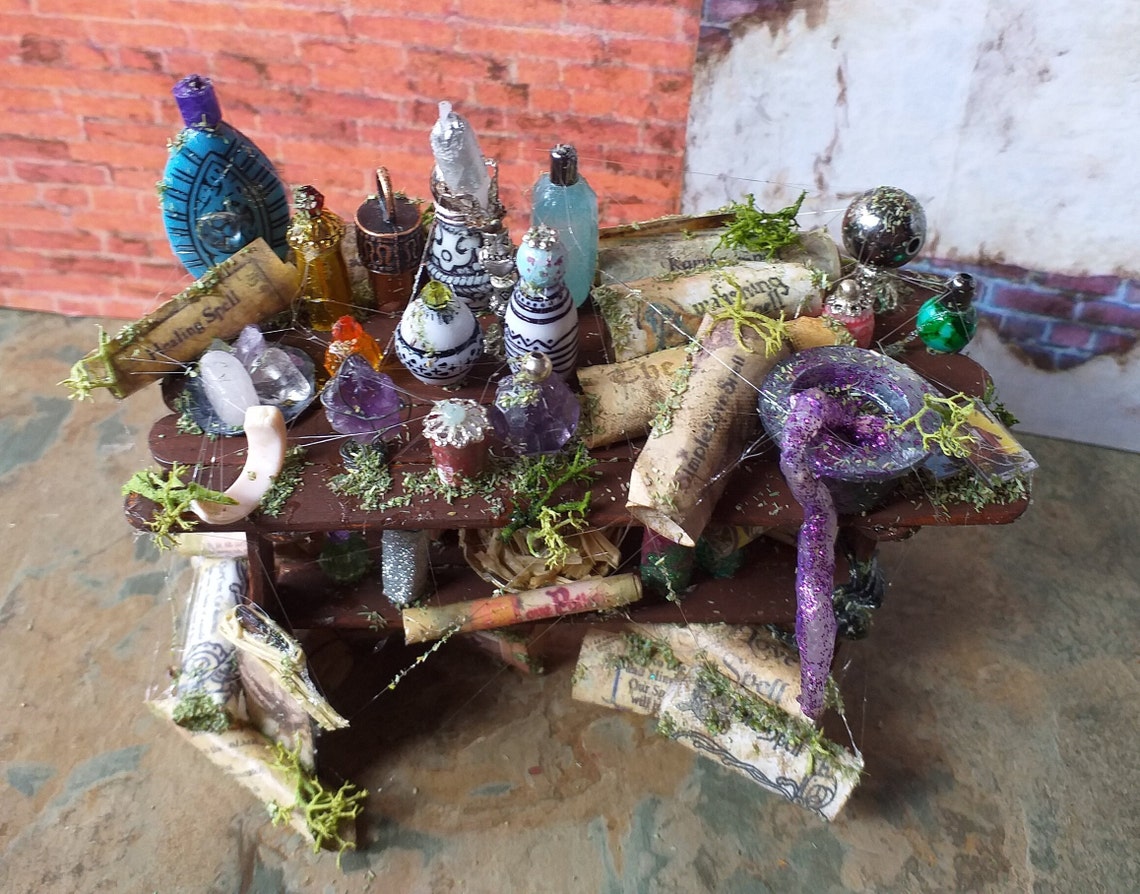 Wizards and Witches Miniature Witches Table Witches Altar - Etsy