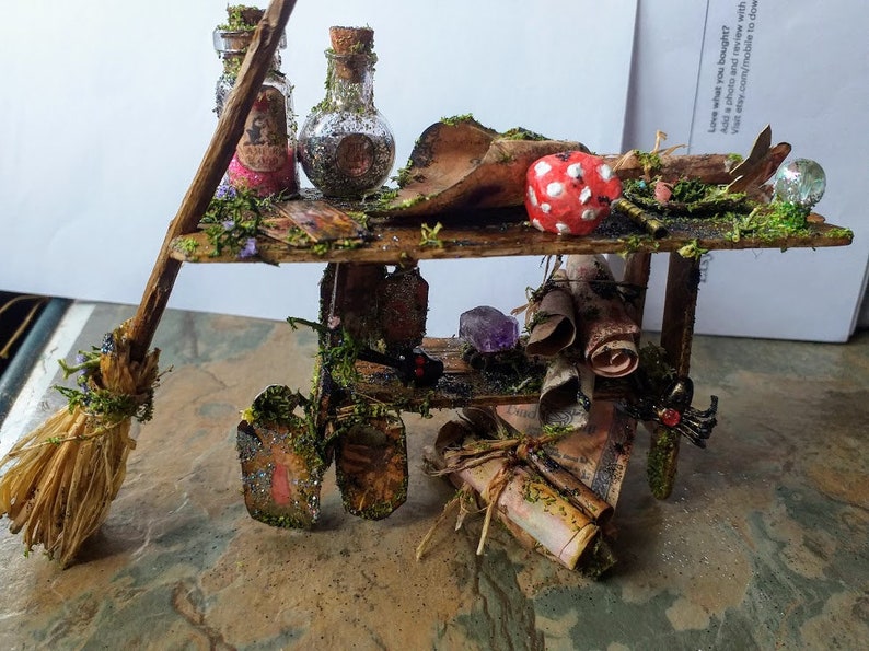 Wizards and Witches Miniature Witches Table Witches Altar | Etsy