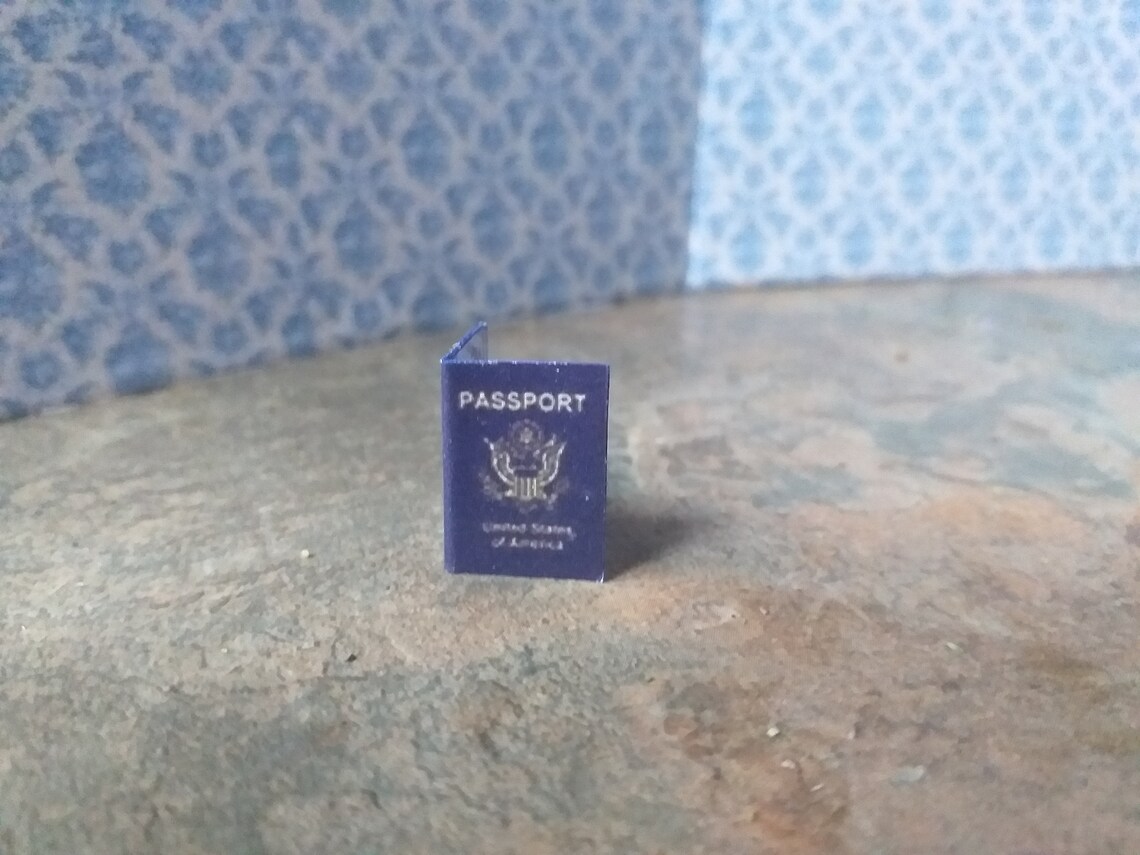 Dolls Passport Dolls house Passport Miniature Passport | Etsy