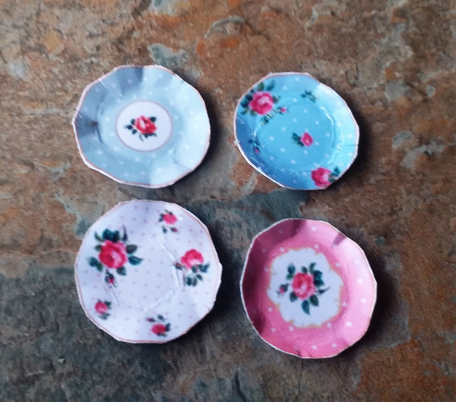 Dolls House Plates Set of 12 Dolls Plates 12 Piece Dolls Etsy UK