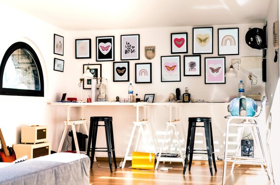 Butterfly Print Nursery Home Decor Minimal Wall Decor Kylie Jenner Digital Artwork Affordable Oversized Painting Best Seller Trends 2019