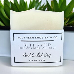 Natural soap, handcrafted soap, free of dyes and fragrance,