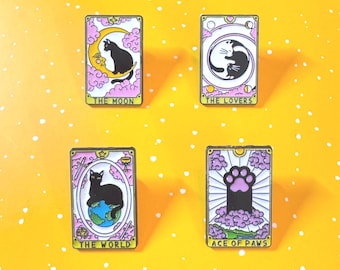 Cute cat  daily vintage Enamel Pin - Punky Pins｜pin badge｜badges Funny pins, Cute Pins in the UK