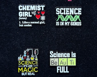 Funny chemistry Science  Enamel Pin - Punky Pins｜pin badge｜badges Funny pin gift for student and teacher