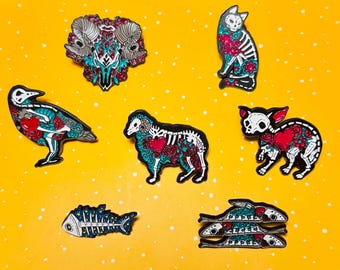 personal Animal Halloween style vintage Enamel Pin - Punky Pins｜pin badge｜special gift for anniversary
