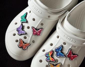 Cute colorful butterfly Shoe Charms｜pretty high quality butterfly – Elegant & Vintage charm for gift