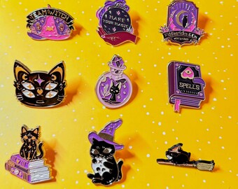 Cute cat  daily vintage Enamel Pin - Punky Pins｜pin badge｜badges Funny pins, Cute Pins in the UK