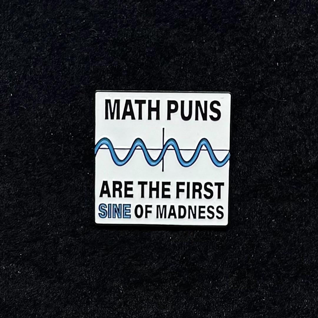 Funny Math Student Enamel Pin - Punky Pins|pin Badge|badges Funny Pins ...