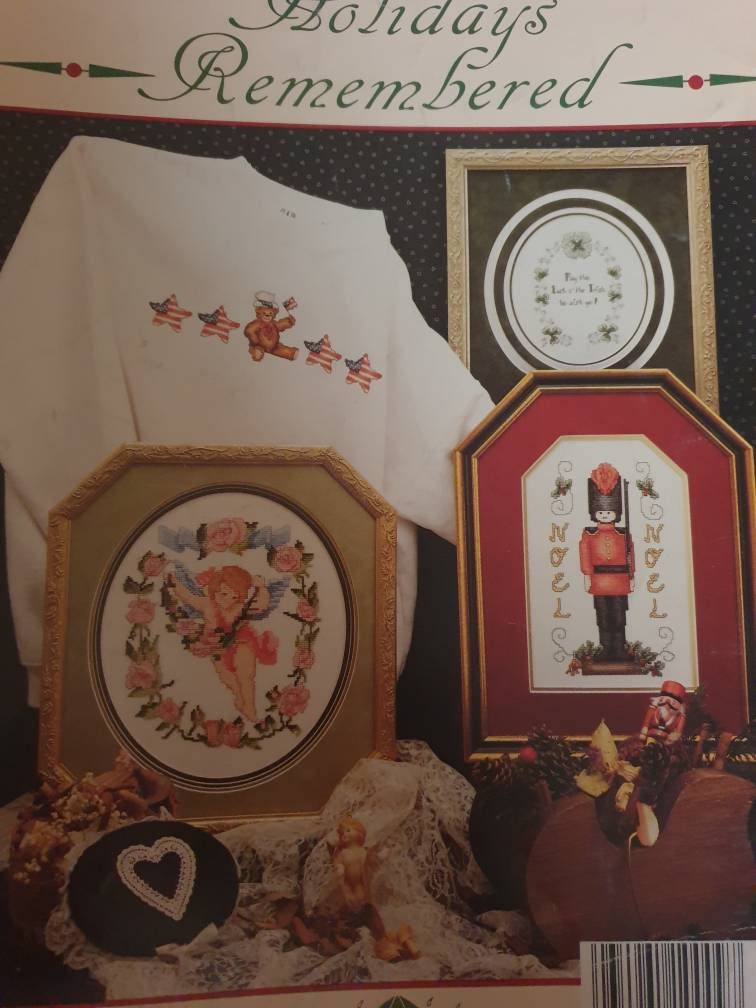 Christmas cross stitch pattern books Etsy