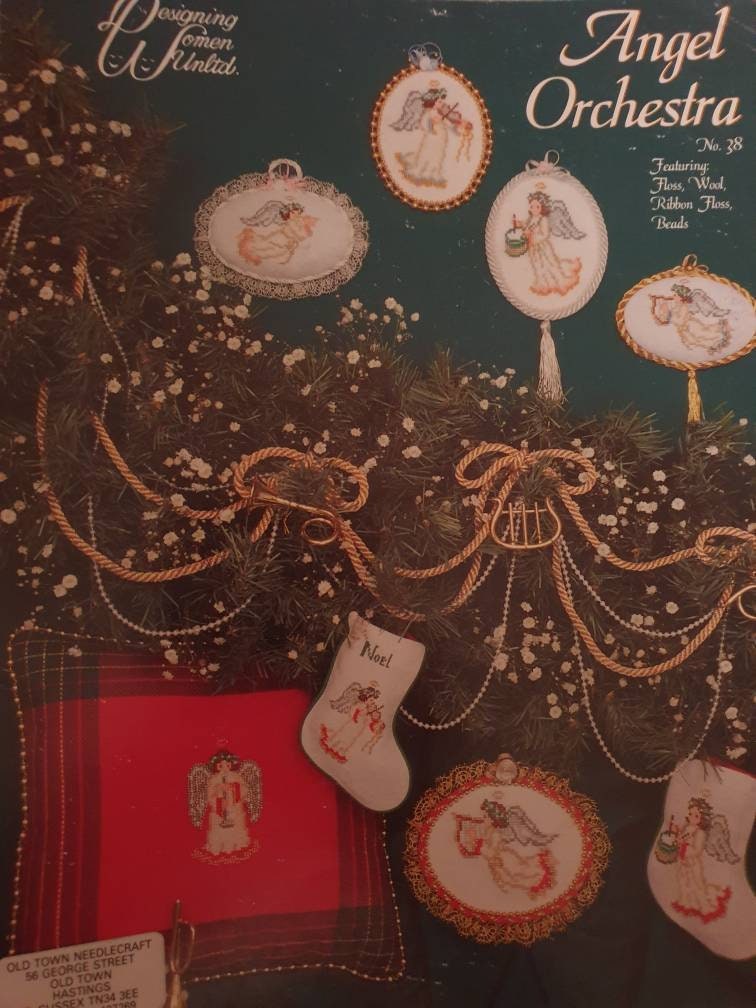 Christmas cross stitch pattern books Etsy