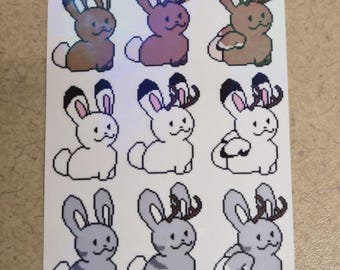 Hare Holographic Sticker Sheet