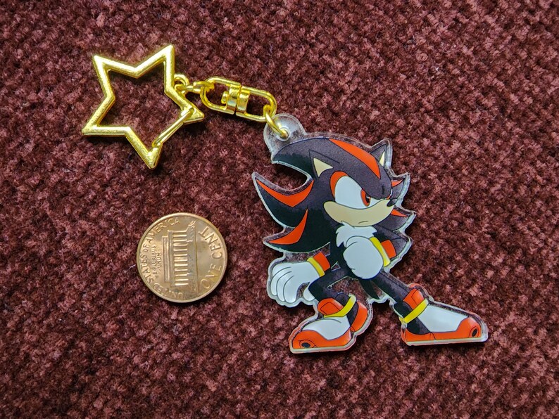 2 Inch Shadow Blaze and Rouge Keychains - Etsy