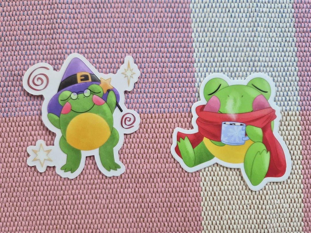 Frog Stickers - Etsy