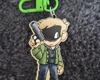 RE Ethan Printed Keychain