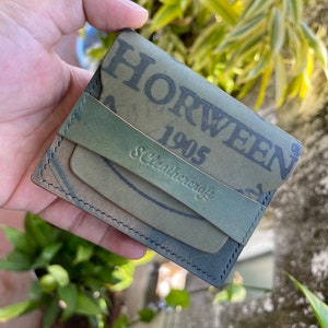 Cartera SC Wallet 1, Cartera con solapa de cordobán con conchas