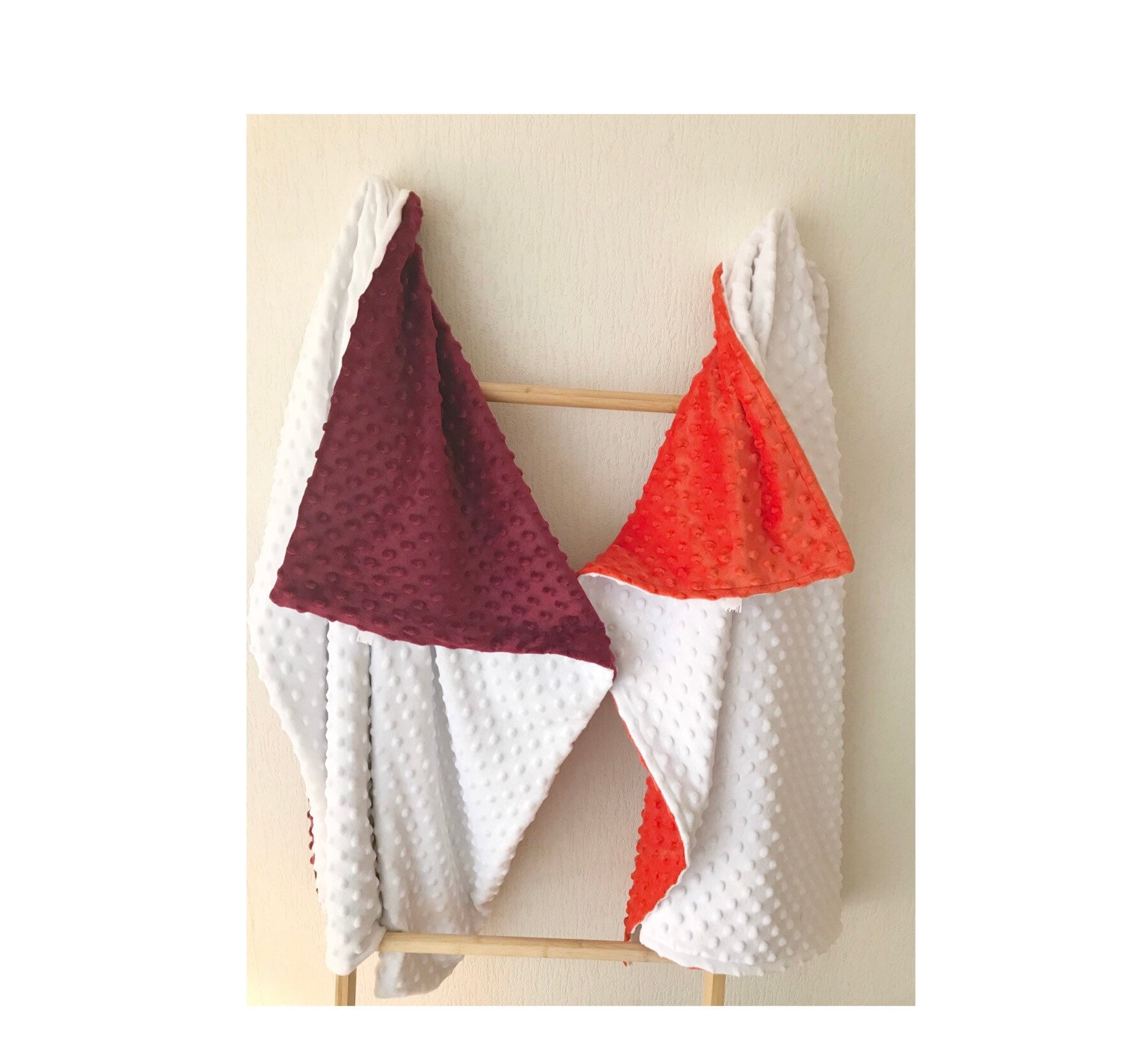 Couverture Bébé Personnalisée en Double Face Minky