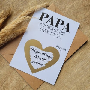 Postcard scratch card | Card Dad | scratch card | Father's Day | DIN A6, including envelope| to scratch off | gift for dad | Well done