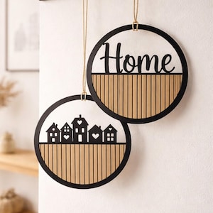 3MF STL file for door wreath loop panel look, panel houses, 3D print file