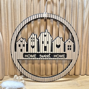 3MF STL file for door wreath loop panel look, panel houses, 3D print file