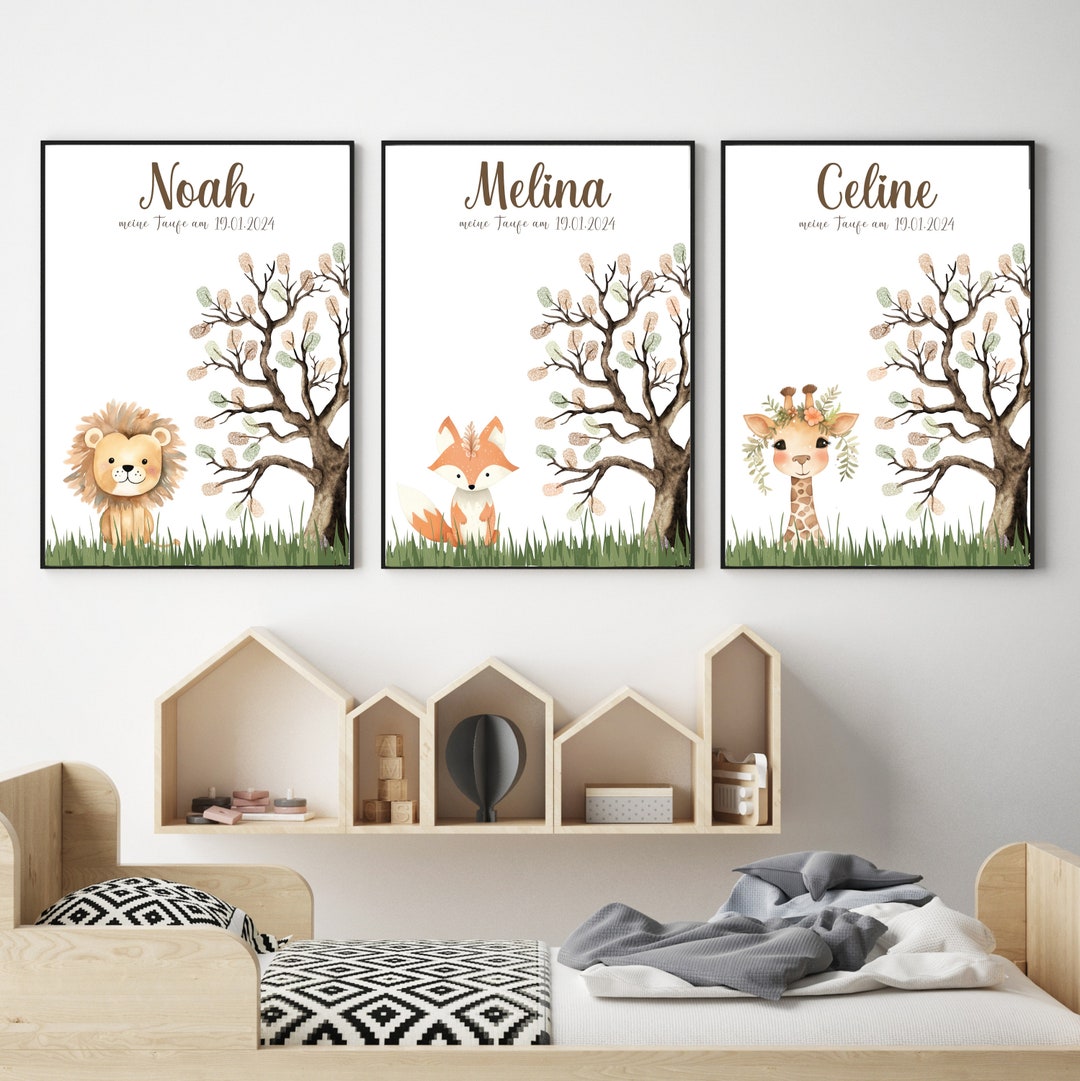 Digital File / Personalized Mural / Fingerprint Tree / Fingerprint ...