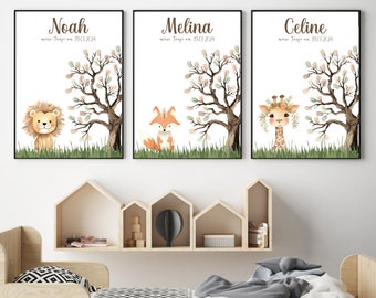 Digital file / Personalized wall art / Fingerprint tree / Fingerprint baptism / Fingerprint tree / Baptism gift
