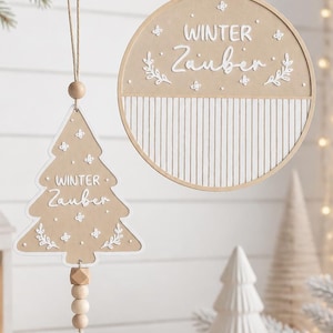 Archivo STL 3MF Letrero de puerta de decoración navideña Atrapasueños navideños Adorno colgante de invierno Navidad