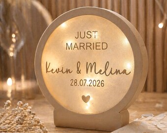 Geschenk Hochzeit personalisiert | Hochzeitsgeschenk | Geschenk Jahrestag | Hochzeitslicht