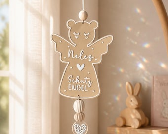 Sonnenfänger Baby Schutzengel Taufe personalisiert | Geschenk Taufe | Taufgeschenk | Geschenk Geburt