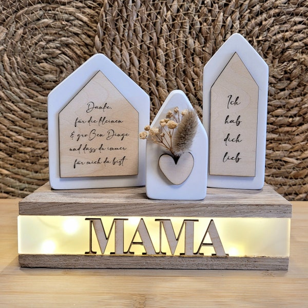 Geschenk Mama | Danke Mama | Mittertag | Geburtstag | Dekoleuchte