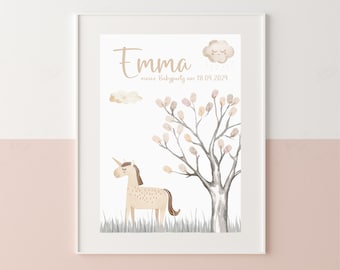 Digital file / Personalized mural / Fingerprint tree / Fingerprint baptism / Fingerprint tree / Gift baptism